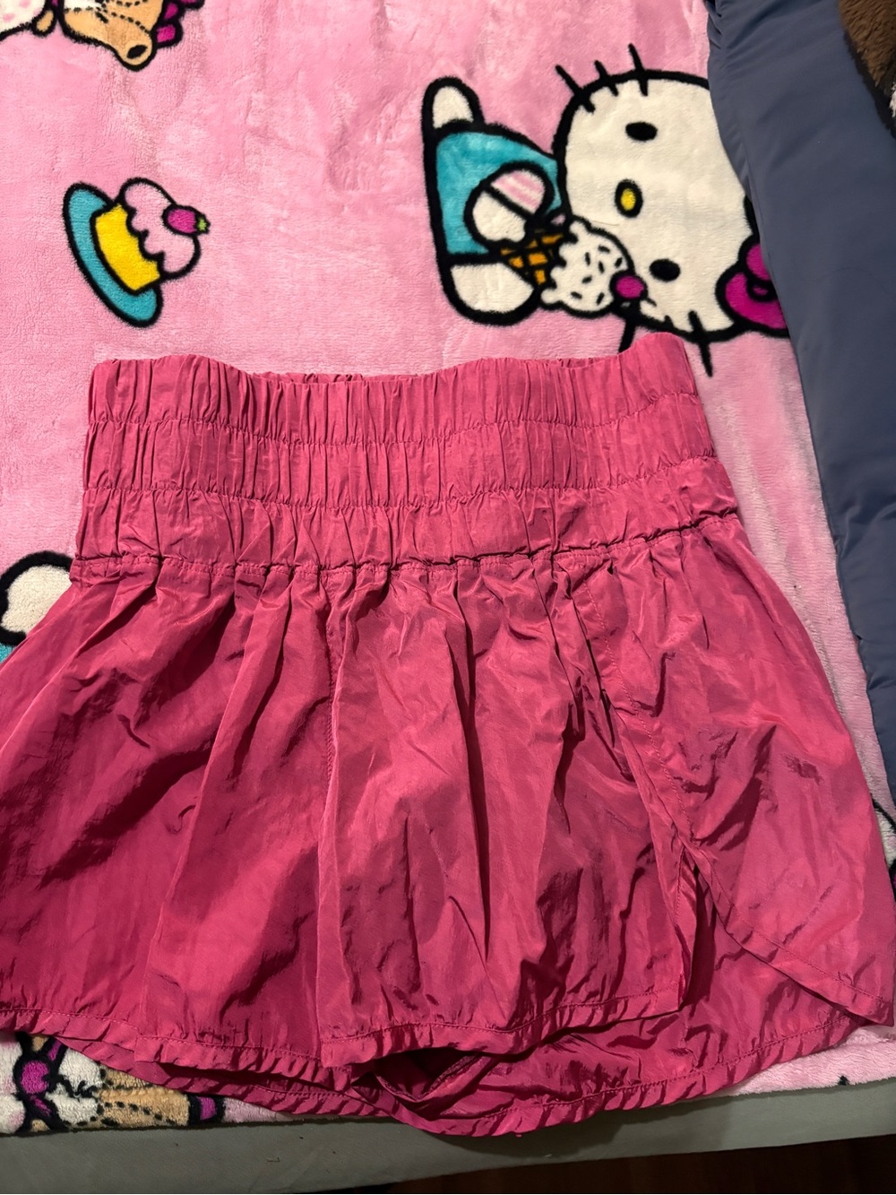 Free People Hot Pink Elastic Waist Bubble Skirt